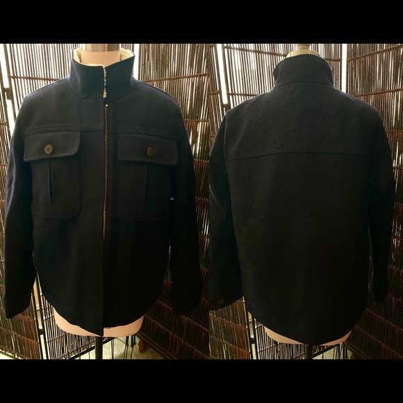 J Crew Oversized Wool Sherpa Military Jacket Coat - Picture 4 of 6